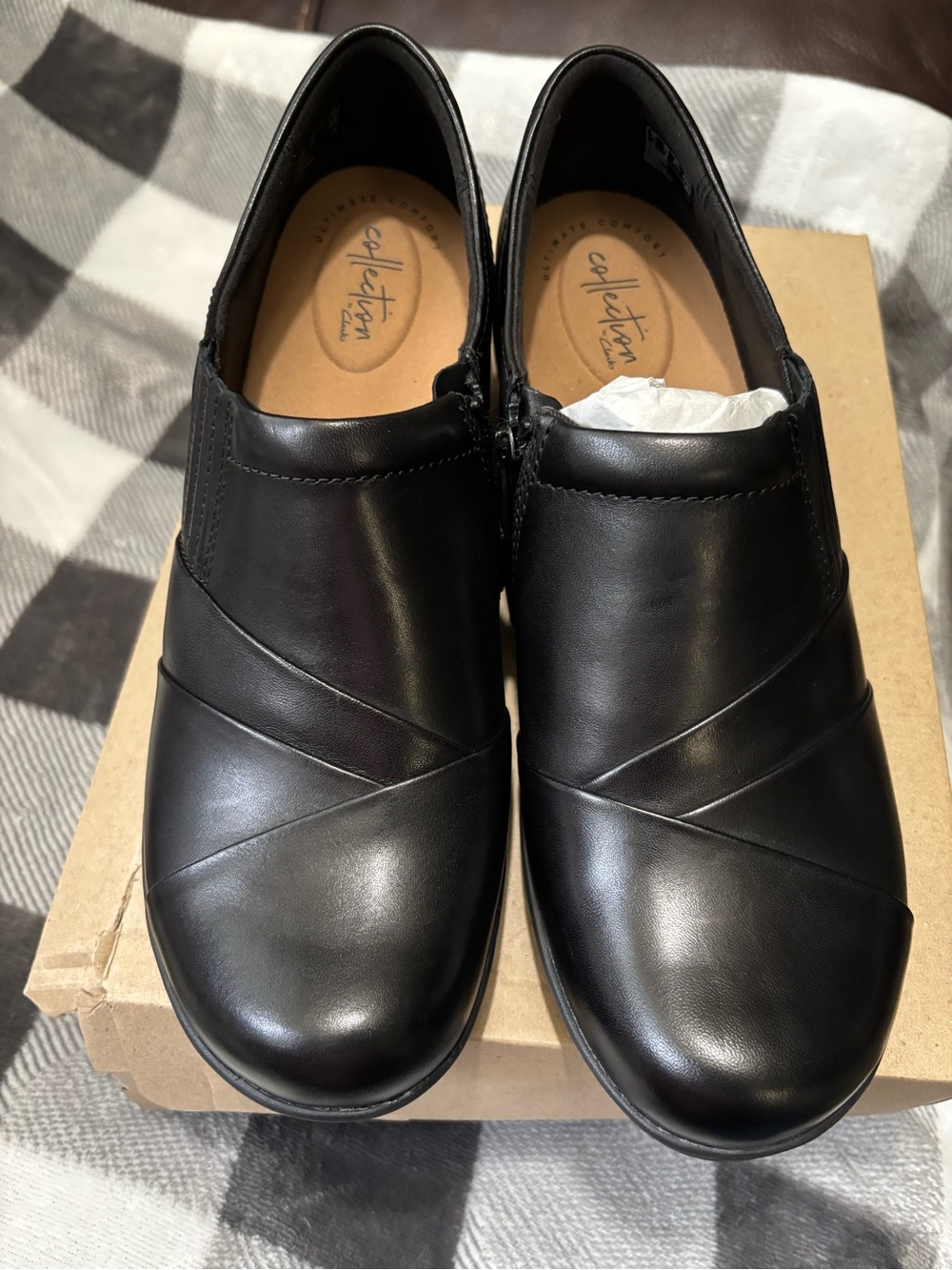 Clarks ultimate comfort collection women’s Black Slip-On Dress Casual Loafers